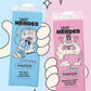 Zwei Flaschen Hafer-Mix mit Cartoon-Figuren der Lazy Heroes GmbH in der Hand.